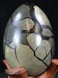 Septarian Dragon Egg Geode With Black Calcite #33503-3